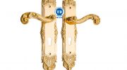 KHÓA CỬA CHÍNH MẠ 24K
