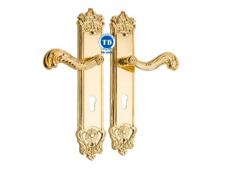 KHÓA CỬA CHÍNH MẠ 24K
